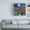 thumbnail image 2 of Lisa Graa Jensen 'Windy Sheep, 2022' Canvas Art - 14 x 14 Inches, 2 of 4
