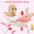 thumbnail image 2 of Juego de juguetes de baño para perros DeAo, 15 piezas con bañera rociadora de agua real, 2 of 7