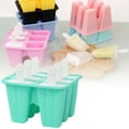 thumbnail image 1 of KER Children's Silicone Ice 6 Grid Set | Food Grade Ice Grid+PP Stick DIY Ice Making | Available In 5 Colors Easy To Release Non Stick To Hands, 1 of 6