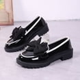 thumbnail image 4 of Black Womens Outdoor Casual Versatile Plus Size Formal And Business Casual Shoes Thick Soled British One Foot Set Loafers For Casual Use, 4 of 9