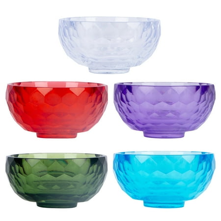 

5Pcs Facial Mask Mixing Bowl Acrylic Bowl Essential Oil Bowl (Random Color)
