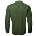 thumbnail image 5 of Solid Colors Mens Dress Shirt Matching Tie Set Formal Business Wedding Shirts Long Sleeve Button Down Casual Green 6PCS, 5 of 6