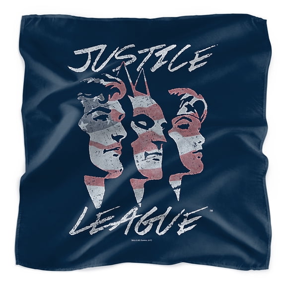 Justice League Justice For America Bandana (21 in x 21 in)