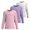 Set-1, variant on Girls Long Sleeve Athletic Shirts, 3 Pack, Moisture Wicking Crewneck Performance Tees for Sports & Activewear, Ages 3-16