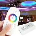 thumbnail image 3 of LED RGBW Controller 2.4G Wireless Touch RF Remote Control Dimmer for RGBW LED Strip DC 12-24V, 3 of 10