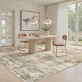 thumbnail image 3 of UERMEI Area Rug for Living Room: 5x7 Thickened Washable Neutral Abstract Modern Soft Rugs Non Slip Indoor Floor Stain Resistant Carpet for Bedroom Dining Room Office Nursery - Golden Brown, 3 of 8