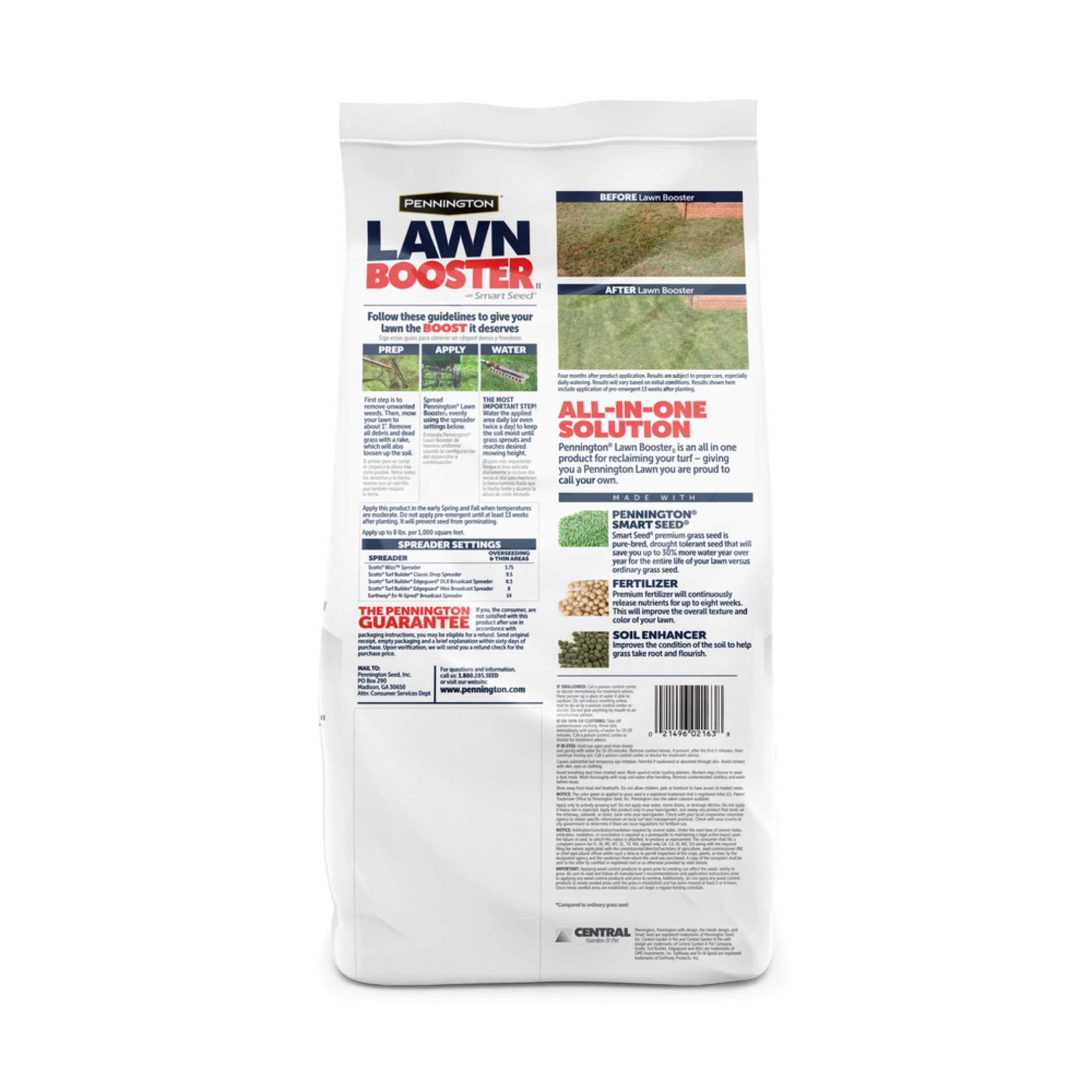 Pennington Lawn Booster Sun & Shade Grass Seed Mix, for Sun to Partial Shade, 9.6 lb. 1 Bag