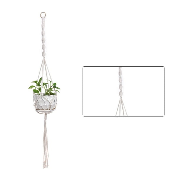 Advancent Colgador de plantas de macramé hecho a mano, colgador de flores/macetas para decoración de pared Jardín y Patio No.11