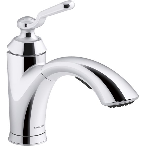 Sterling 24273 Ludington 1.5 GPM Single Hole Pull Out Kitchen Faucet - Chrome
