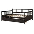 thumbnail image 5 of Aukfa Daybed with 2 Storage Drawers, Wood Full Size Daybed Frame for Guests Sleepovers, Espresso, 5 of 8
