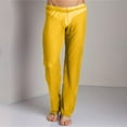 thumbnail image 2 of Vedolay Men's Pants 2023 Casual Pockets Drawstring Pants Yellow,XL, 2 of 4
