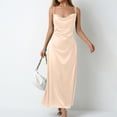thumbnail image 2 of YFELWZ Womens Plus Size Dresses Fashion Solid Color Lock Clasp Design Beach Swimsuit Beige L, 2 of 9