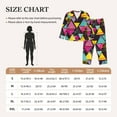 thumbnail image 4 of Pajama Sets for Women 2 Pcs, Classic Colorful Triangle Button Down Long Sleeve Sleepwear Lounge PJ Sets, 4 of 6