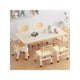 thumbnail image 1 of Para niños' mesa y 6-chair set almacenamiento box - ajustable altura niños pequeños mesa y chair set para 2 - 10-year-olds, superficie grafiti, non-slip legs, ideal daycare, classroom, y home..., 1 of 8