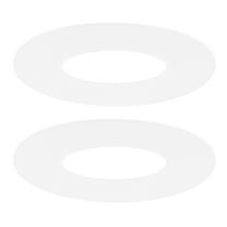 Uxcell 2-Pack Goof Rings for 4" Recessed Lights, 3.8" ID 5.2" OD Durable Plastic Trim Ring Flush Mount White
