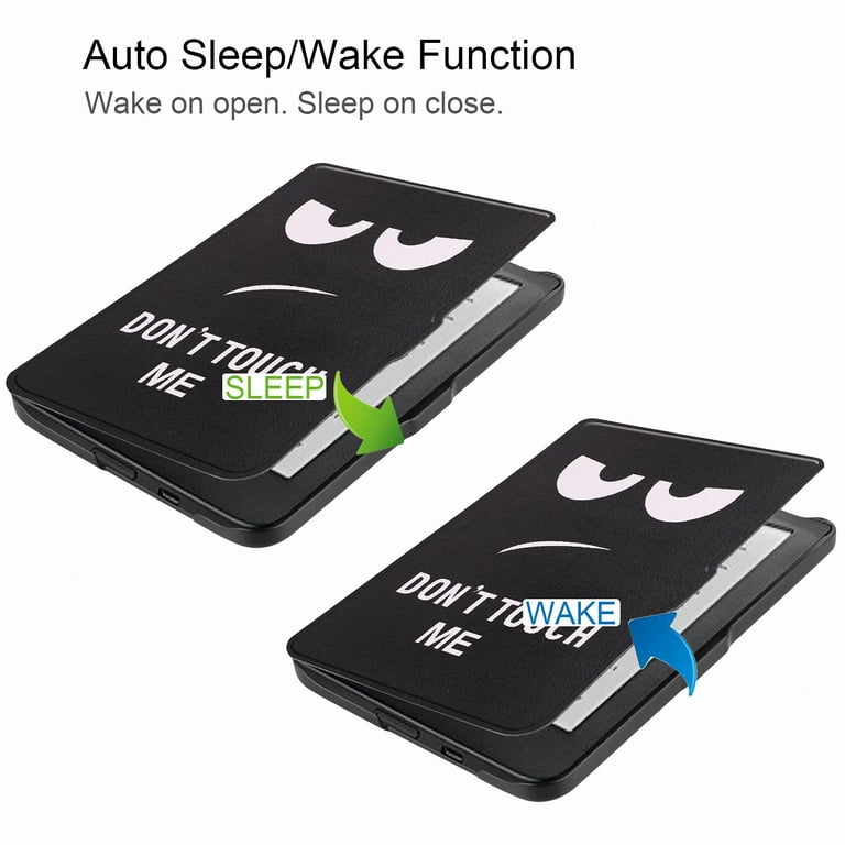 Allytech Case for Kobo Clara HD 6 2018 eReader, Stand Auto Wake Sleep Flip  PU Leather Stand Case Protective Cover for Kobo Clara HD, Galaxy 