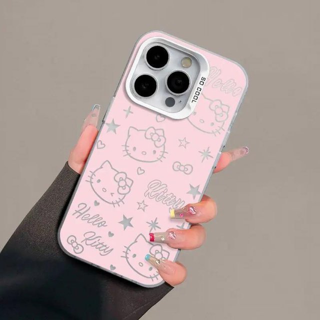 Coque Hello Kitty rose pour Samsung Galaxy S25 S24 S23 S22 S21 S20 Plus Ultra FE A55 A35 A54 A53 A15 A52 A52S, jolie coque IMD mate