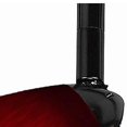 thumbnail image 4 of Benjara BM226316 50W Track Fixture with Swirl Pattern Glass Shade, Black & Red, 4 of 5