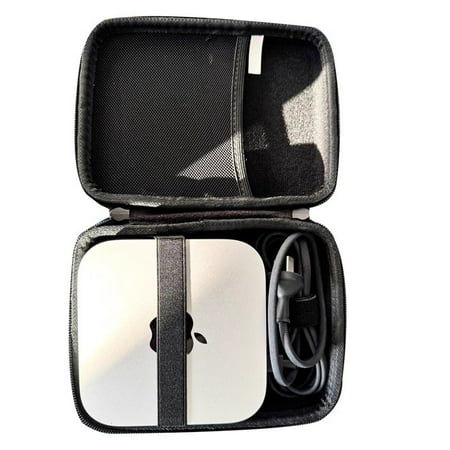 Small Storage Bag for Mac Mini M4 Desktop Computer Shockproof Hard Storage Travel Case Portable Carrying Case Computer Accessory