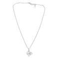 thumbnail image 1 of Collar de doble corazón Collar de corazón de plata Collar con colgante romántico elegante para mujer para ir al trabajo Fiesta de viaje, 1 of 10