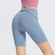 thumbnail image 3 of Gibobby Shorts Gym Mujer Pantalones de Yoga ajustados de cintura alta para mujer, pantalones de para levantamiento de glúteos, secado rápido, para correr, Fitness, Color sólid(Aqua, S), 3 of 4