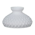 thumbnail image 3 of B&P Lamp® 10" Opal Diamond Quilted Pattern Student Glass Shade with Crimped Top, 3 of 5