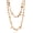 Coffee, variant on Colorful Bead Long Necklace for Women Boho Handmade Irregular Shell Glass Beads Vintage Chunky Layered Sweater Chain Accessory Statement Jewelry