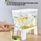 thumbnail image 2 of Dispensador de bebidas frías de gran capacidad, tarro refrigerado cuadrado blanco con grifo, 2 of 6