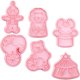 thumbnail image 4 of cortadores de galletas de circo, moldes de fondant de circo, moldes de plástico, utensilios de cocina para hornear, 4 of 7