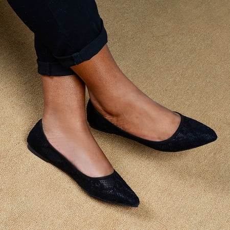 

Women Ladies Flat Causal Shoes Singles Pointed Lazy Shoes Work Shoes