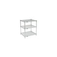 thumbnail image 3 of Nexel 3 Shelf Chrome ESD Wire Shelving Unit Starter 72""W x 30""D x 34""H, 3 of 5