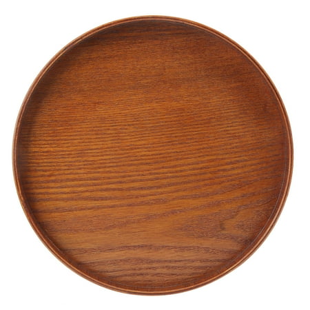 

10.6 X 10.6 X 0.8in Tea Tray Tea Plate Multifunctional For Family Dark Brown 27cmx2cm