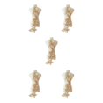 thumbnail image 3 of Guardoinrt Costumes With Unique Lace Applique Patch Beautiful Florals Applique Patch Gold 5Set, 3 of 6