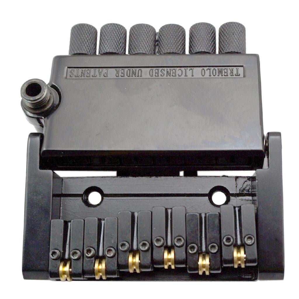LeeQinersw 1 Set Black Guitar Saddle Bridge Roll Ball for Headless Electric Guitar Part