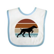 Inktastic Hunting Dog Retro Sunset Boys or Girls Baby Bib