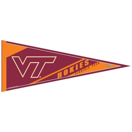 - Virginia Tech Hokies Official NCAA 12 inch x 30 inch Felt Pennant by WinCraft