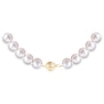 thumbnail image 3 of ANGARA 7-8mm, 18" Single Strand Japanese Akoya Cultured Pearl Necklace in 14K Yellow Gold for Women | June Birthstone, Birthday, Anniversary, Jewelry Gift for Women | Pearl Necklace, 3 of 7