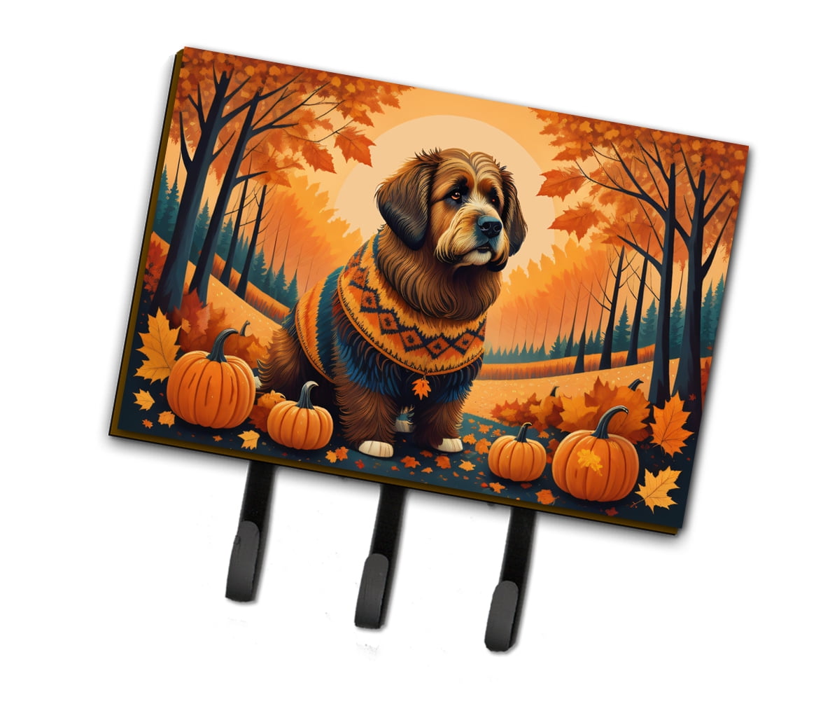 Pomeranian Fall Leash or Key Holder 6 in x 9 in
