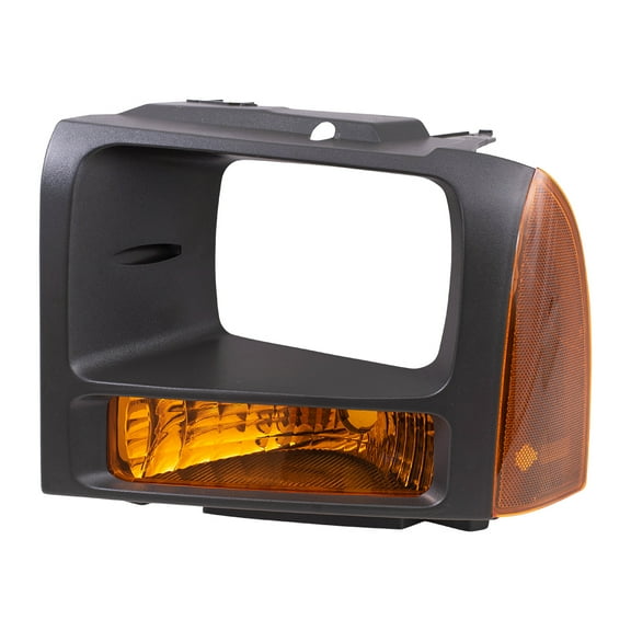 Park/Signal/Side Marker for 2005-2007 F-250 Super Duty Black Bezel for 2005-2007 F-350 Super Duty 5C3Z13201AAA Left FO2520182