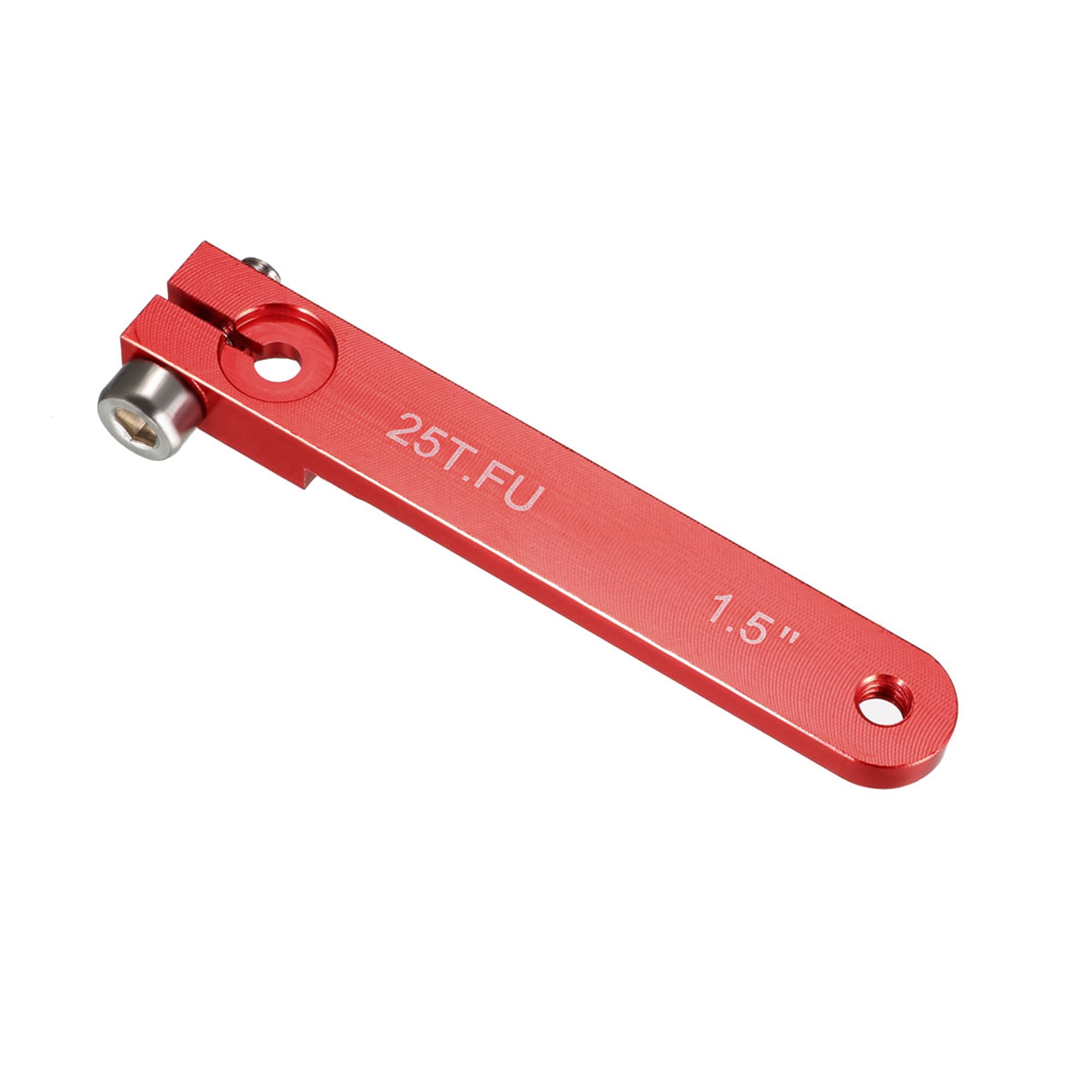 Aluminum Servo Arms Single Arm 25T 440 Thread Red, for 1.5 Inch
