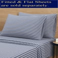 thumbnail image 4 of Mainstays Adult Jersey Extra Soft Pillowcase Set, Standard/Queen, Blue Stripe, 2 Piece, 4 of 5