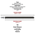 thumbnail image 4 of 6 PIECE ASSORTED UNIVERSAL JIG SAW BLADES PACK Jigsaw Wood Metal Shank, 4 of 8