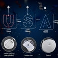 thumbnail image 3 of Teissuly USA Letter Light Iron Molding Suction Window Light American Independence Day Room Decorative Light, 3 of 9