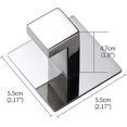 thumbnail image 2 of Towel hook self-adhesive without drilling, stainless steel wall hook towel hook ideal for kitchen bathroom towel holder bedroom, 2 pieces-chrome, 2 of 5