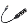 thumbnail image 4 of Divisor Adaptador Divisor RJ45 1 A 4 Puertos Transmisión Suave Adaptador De Cable De Red De Conexión, 4 of 7