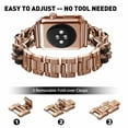 thumbnail image 4 of Case+Strap for Apple watch band 41mm 38mm 44mm 45mm 42mm 40mm Metal Watchband Cuban Link Bracelet iWatch serie 3 5 6 se 7, 4 of 7