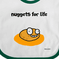 thumbnail image 4 of Inktastic Nuggets for Life Boys or Girls Baby Bib, 4 of 4