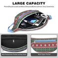 thumbnail image 4 of Fanny Pack Red and Green Christmas Snowman Pattern Waist Pack Bag,Running Cross Bag,Waterproof Large Fanny Packs for Women Men for Travel Running Hiking Cycling, 4 of 6