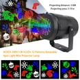 thumbnail image 4 of 4 Led 12 Patrón Foco Giratorio Proyector Luz Iluminación Fiesta Fiesta Decoración Regalo Eccomum Proyector de luz, 4 of 7