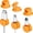 Orange, variant on Cord Organizer, Rotating Magnetic Cable Holder, Strong Adhesive Wire Clip for Nightstand Desk, 360° Rotatable Management for Phone Charger Cords in Home Car Office
